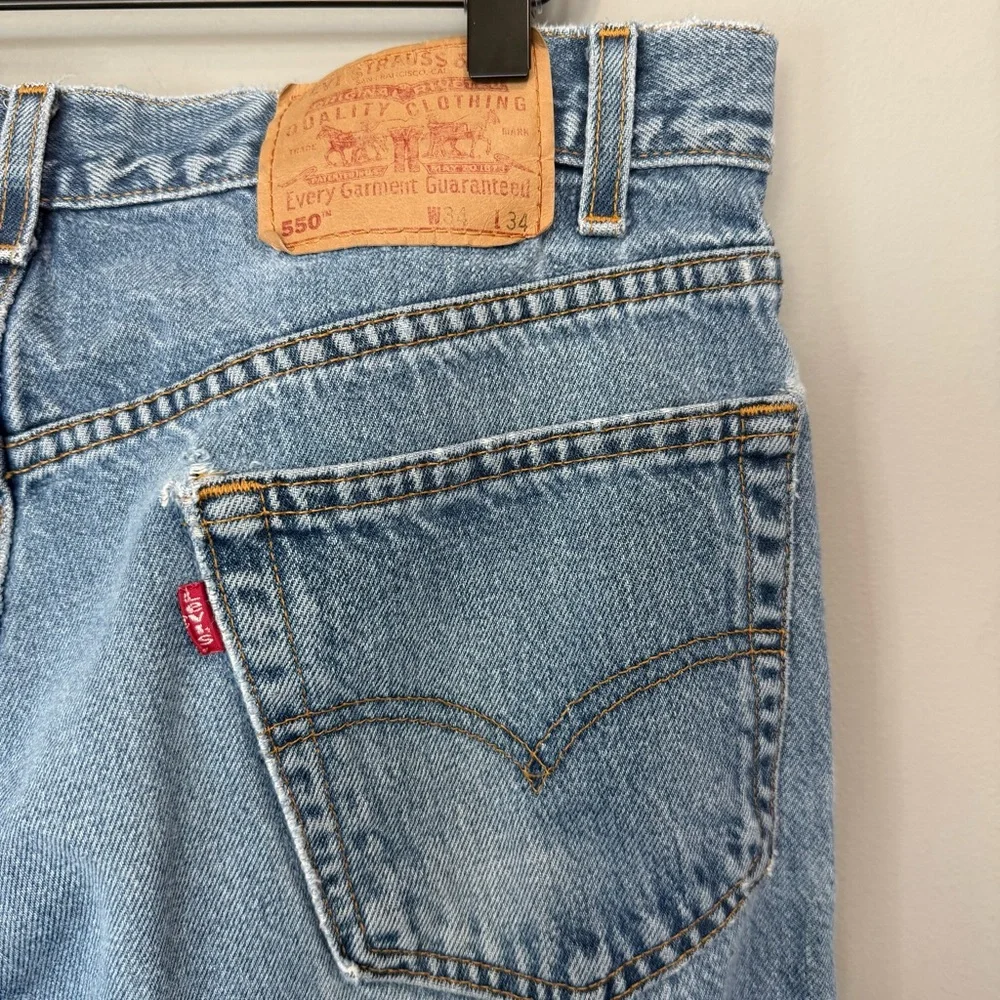 Vintage‎ Levi's Men's Straight Blue Jeans 34x34